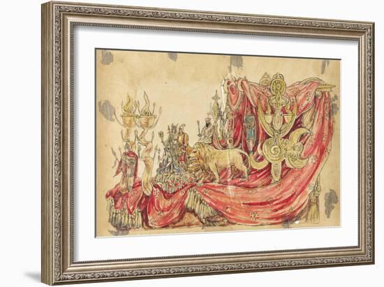 Habib the Wise 1910 New Orleans Float Designs-Jennie Wilde-Framed Giclee Print