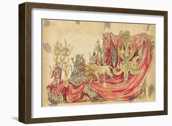 Habib the Wise 1910 New Orleans Float Designs-Jennie Wilde-Framed Giclee Print