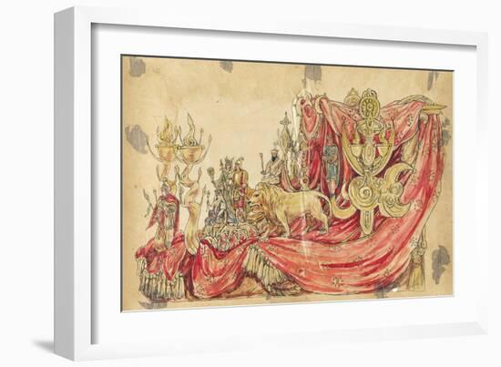 Habib the Wise 1910 New Orleans Float Designs-Jennie Wilde-Framed Giclee Print