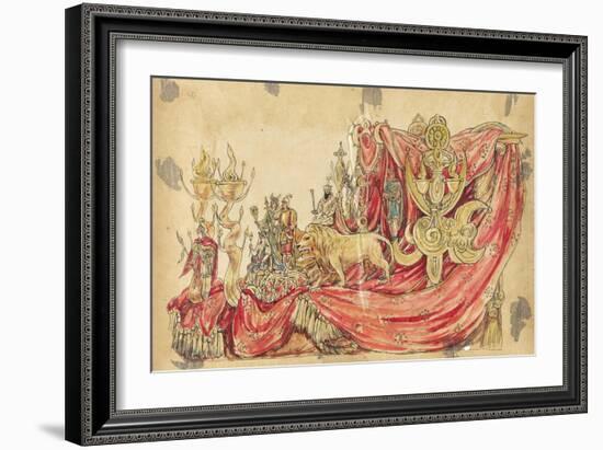 Habib the Wise 1910 New Orleans Float Designs-Jennie Wilde-Framed Giclee Print