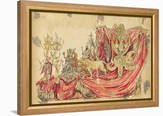 Habib the Wise 1910 New Orleans Float Designs-Jennie Wilde-Framed Premier Image Canvas