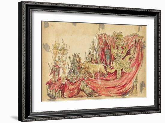 Habib the Wise 1910 New Orleans Float Designs-Jennie Wilde-Framed Premium Giclee Print