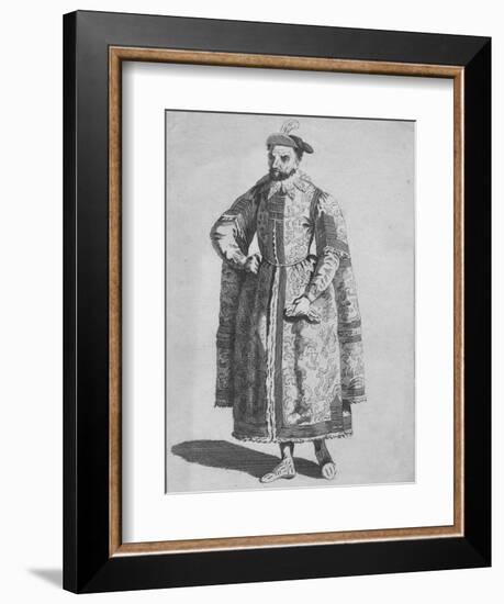 'Habit of a Merchant of London in 1640', 1776-Unknown-Framed Giclee Print