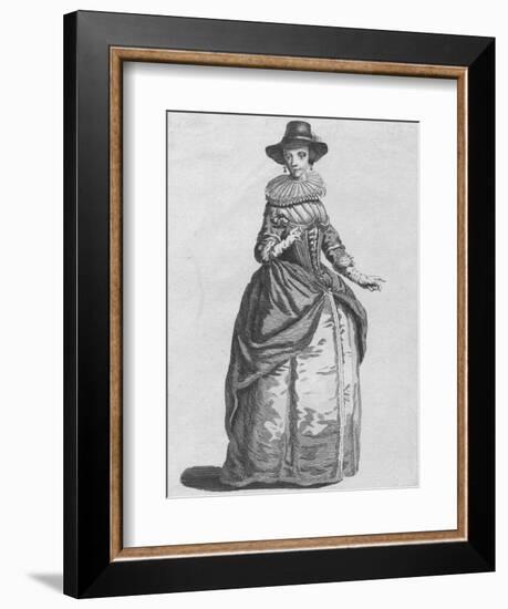 'Habit of the Lady Mayoress of London in 1640', 1776-Unknown-Framed Giclee Print