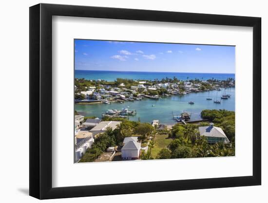 Habour, Hope Town, Elbow Cay, Abaco Islands, Bahamas, West Indies, Central America-Jane Sweeney-Framed Photographic Print