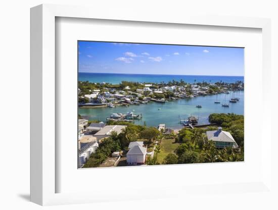 Habour, Hope Town, Elbow Cay, Abaco Islands, Bahamas, West Indies, Central America-Jane Sweeney-Framed Photographic Print