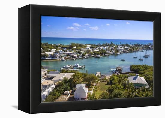 Habour, Hope Town, Elbow Cay, Abaco Islands, Bahamas, West Indies, Central America-Jane Sweeney-Framed Premier Image Canvas