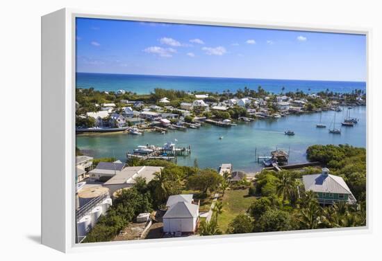 Habour, Hope Town, Elbow Cay, Abaco Islands, Bahamas, West Indies, Central America-Jane Sweeney-Framed Premier Image Canvas