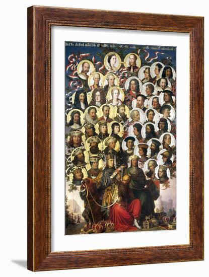 Habsburg-Lorraine Family Tree-Cesare Dell'acqua-Framed Giclee Print