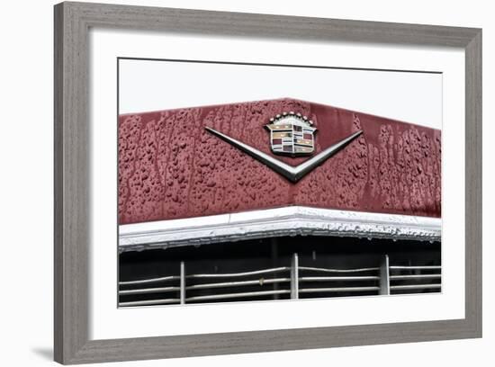 Hachenburg, Hesse, Germany, Cadillac Deville Convertible, 1969 Model, Cubic Capacity 7.0 L-Bernd Wittelsbach-Framed Photographic Print