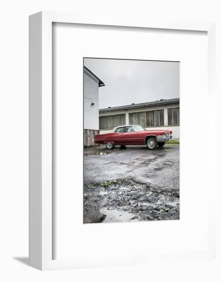 Hachenburg, Hesse, Germany, Cadillac Deville Convertible, 1969 Model, Cubic Capacity 7.0 L-Bernd Wittelsbach-Framed Photographic Print