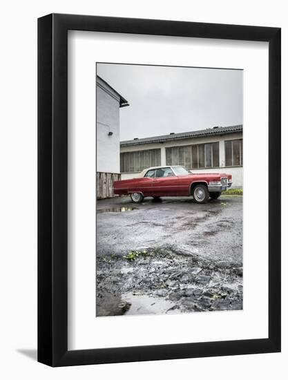 Hachenburg, Hesse, Germany, Cadillac Deville Convertible, 1969 Model, Cubic Capacity 7.0 L-Bernd Wittelsbach-Framed Photographic Print