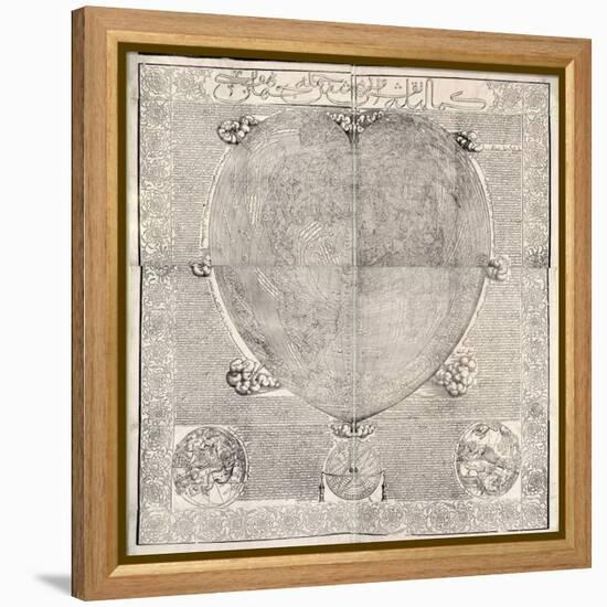 Haci Ahmed's World Map, 1560-Library of Congress-Framed Premier Image Canvas