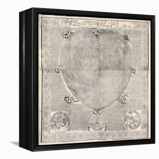 Haci Ahmed's World Map, 1560-Library of Congress-Framed Premier Image Canvas