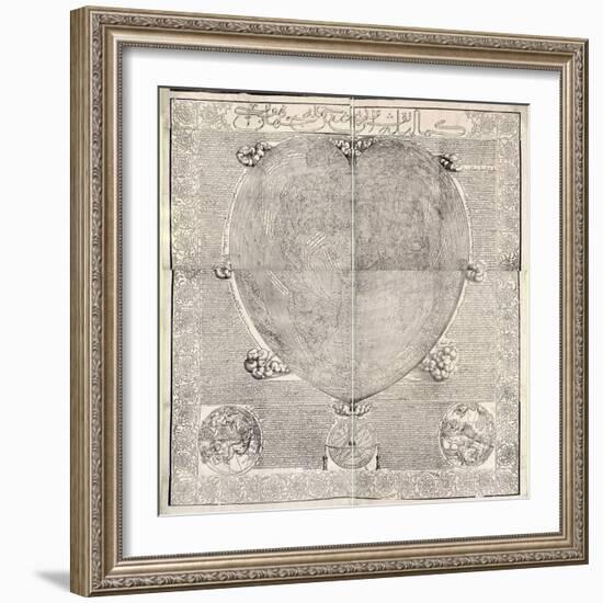 Haci Ahmed's World Map, 1560-Library of Congress-Framed Photographic Print