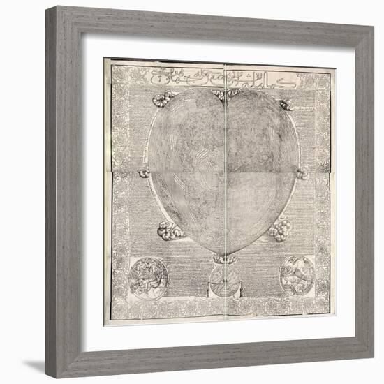 Haci Ahmed's World Map, 1560-Library of Congress-Framed Photographic Print