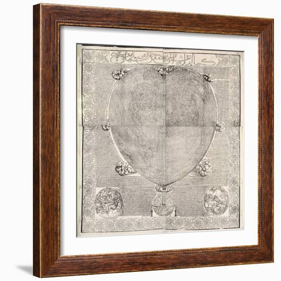 Haci Ahmed's World Map, 1560-Library of Congress-Framed Photographic Print