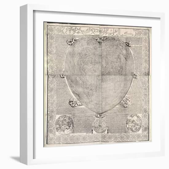 Haci Ahmed's World Map, 1560-Library of Congress-Framed Photographic Print