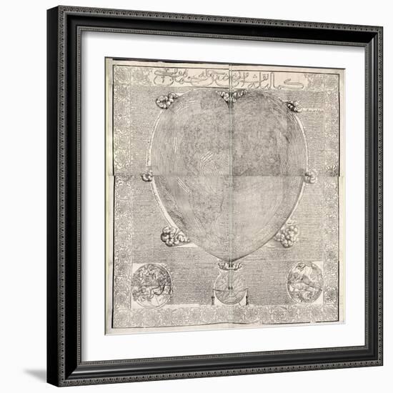 Haci Ahmed's World Map, 1560-Library of Congress-Framed Photographic Print