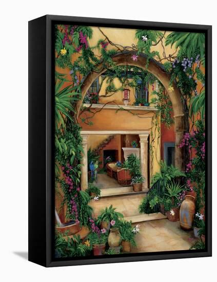 Hacienda Courtyard-Betty Lou-Framed Premier Image Canvas