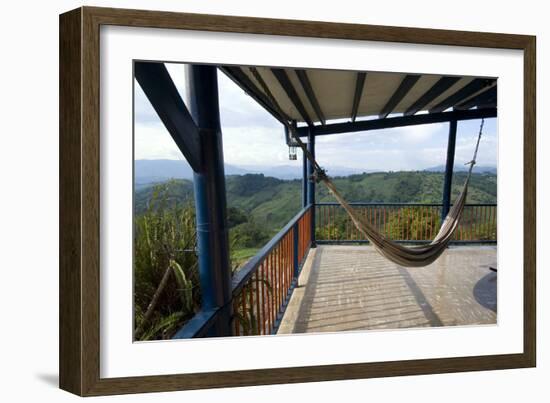 Hacienda El Caney (Plantation), in the Coffee-Growing Region, Near Manizales, Colombia-Natalie Tepper-Framed Photo