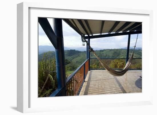 Hacienda El Caney (Plantation), in the Coffee-Growing Region, Near Manizales, Colombia-Natalie Tepper-Framed Photo