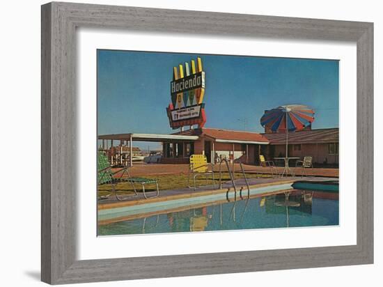 Hacienda Motel-null-Framed Art Print