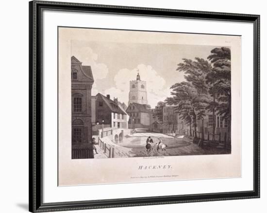 Hackney Brook, Hackney, London, 1791-William Ellis-Framed Giclee Print