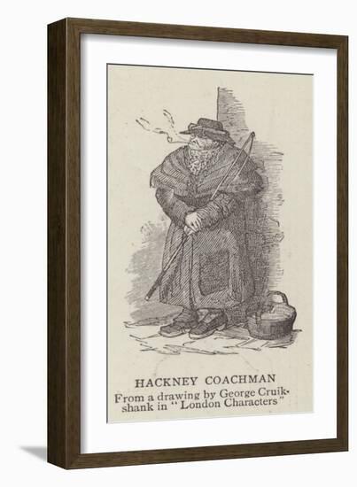 Hackney Coachman-George Cruikshank-Framed Giclee Print