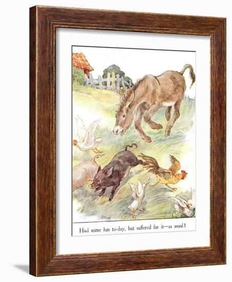 'Had Some Fun To-Day, But Suffered for it - as Usual!', Illustration from 'The Naughty Neddy…-Anne Anderson-Framed Giclee Print