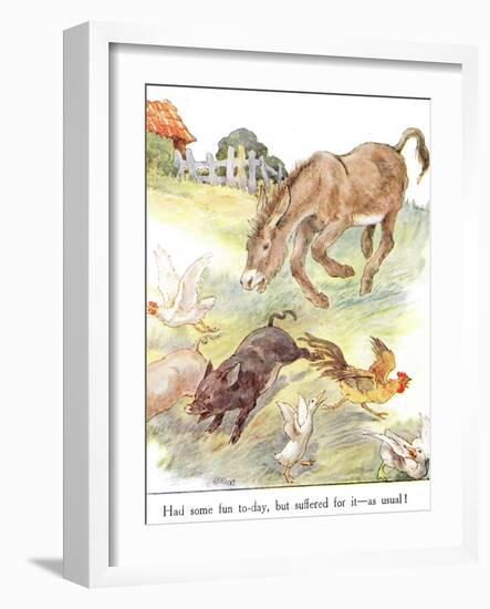 'Had Some Fun To-Day, But Suffered for it - as Usual!', Illustration from 'The Naughty Neddy…-Anne Anderson-Framed Giclee Print