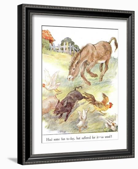 'Had Some Fun To-Day, But Suffered for it - as Usual!', Illustration from 'The Naughty Neddy…-Anne Anderson-Framed Giclee Print