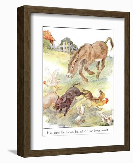 'Had Some Fun To-Day, But Suffered for it - as Usual!', Illustration from 'The Naughty Neddy…-Anne Anderson-Framed Giclee Print