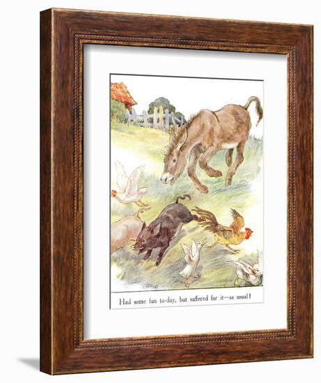 'Had Some Fun To-Day, But Suffered for it - as Usual!', Illustration from 'The Naughty Neddy…-Anne Anderson-Framed Giclee Print