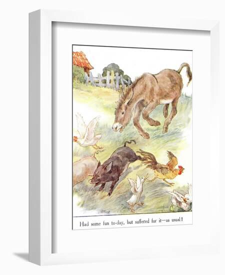 'Had Some Fun To-Day, But Suffered for it - as Usual!', Illustration from 'The Naughty Neddy…-Anne Anderson-Framed Giclee Print