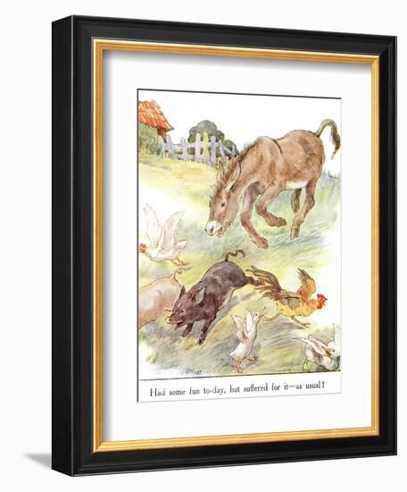 'Had Some Fun To-Day, But Suffered for it - as Usual!', Illustration from 'The Naughty Neddy…-Anne Anderson-Framed Giclee Print