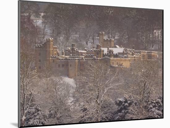 Haddon Hall in Winter, Derbyshire, England, United Kingdom, Europe-Frank Fell-Mounted Photographic Print