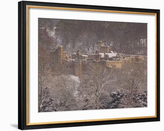 Haddon Hall in Winter, Derbyshire, England, United Kingdom, Europe-Frank Fell-Framed Photographic Print