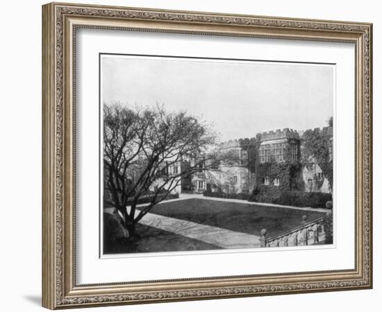 Haddon Hall Near Bakewell, Derbyshire, England, Late 19th Century-John L Stoddard-Framed Giclee Print