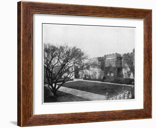 Haddon Hall Near Bakewell, Derbyshire, England, Late 19th Century-John L Stoddard-Framed Giclee Print