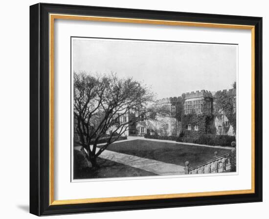 Haddon Hall Near Bakewell, Derbyshire, England, Late 19th Century-John L Stoddard-Framed Giclee Print