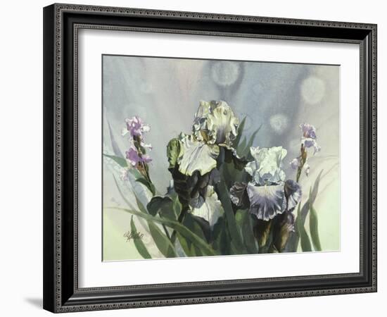 Hadfield Irises III-Clif Hadfield-Framed Art Print