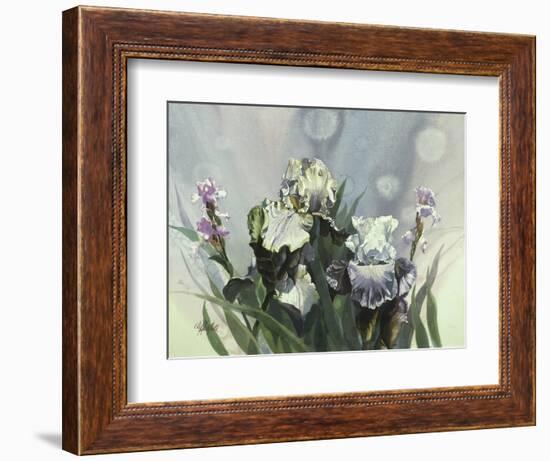 Hadfield Irises III-Clif Hadfield-Framed Art Print