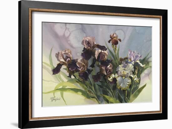 Hadfield Irises IV-Clif Hadfield-Framed Art Print