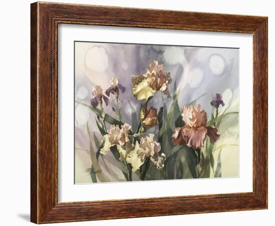 Hadfield Irises V-Clif Hadfield-Framed Art Print