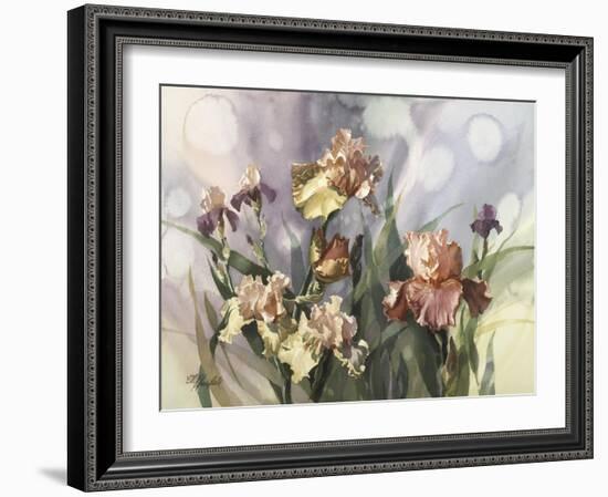 Hadfield Irises V-Clif Hadfield-Framed Art Print