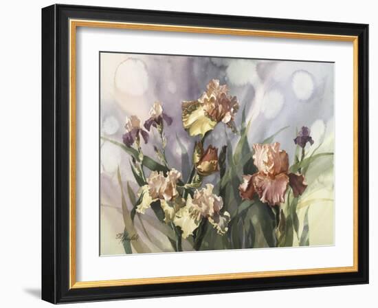 Hadfield Irises V-Clif Hadfield-Framed Art Print