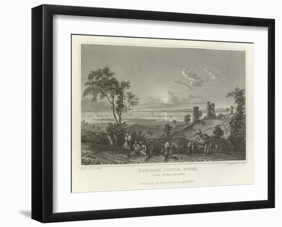 Hadleigh Castle, Essex, Looking Towards Sheerness-William Henry Bartlett-Framed Giclee Print