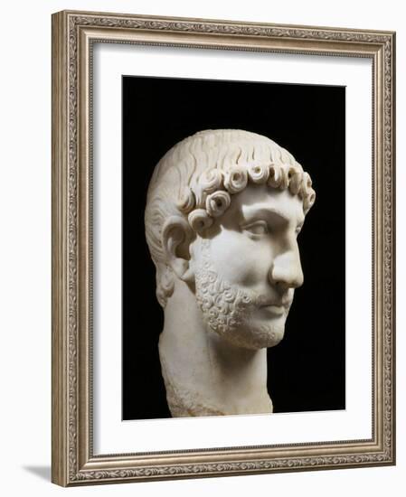 Hadrian, 76-138 AD Roman Emperor, marble, 117-38 AD-null-Framed Photographic Print