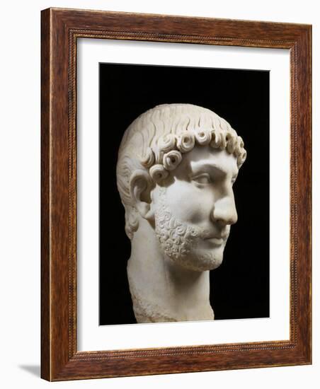 Hadrian, 76-138 AD Roman Emperor, marble, 117-38 AD-null-Framed Photographic Print